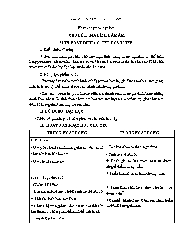 Kế hoạch bài dạy Lớp 5 - Thứ 2+3 (13/1 - 14/1/2025) Năm học 2024-2025 (Nguyễn Thị Trinh)