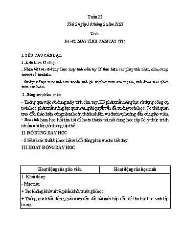 Kế hoạch bài dạy Lớp 5 - Thứ 2+3+4, Tuần 22 Năm học 2024-2025 (Phan Thị Huyền)