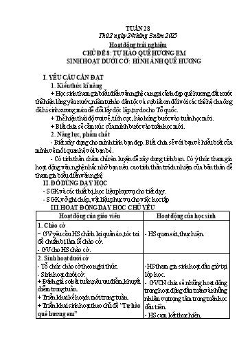Kế hoạch bài dạy Lớp 5 - Thứ 2+3+4, Tuần 28 Năm học 2024-2025 (Nguyễn Thị Trinh)