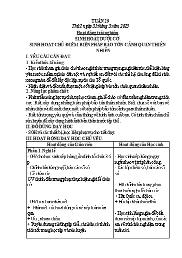 Kế hoạch bài dạy Lớp 5 - Thứ 2+3+4, Tuần 29 Năm học 2024-2025 (Nguyễn Thị Trinh)