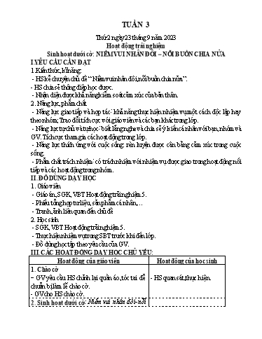 Kế hoạch bài dạy Lớp 5 - Thứ 2+3+4, Tuần 3 Năm học 2024-2025 (Phan Thị Ánh Tuyết)