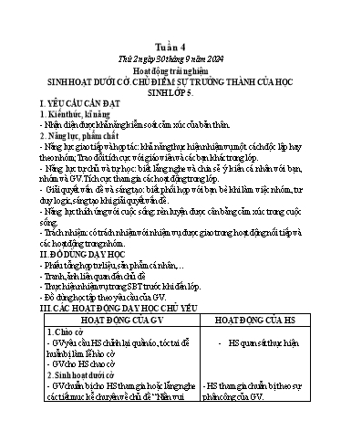 Kế hoạch bài dạy Lớp 5 - Thứ 2+3+4, Tuần 4 Năm học 2024-2025 (Phan Thị Ánh Tuyết)