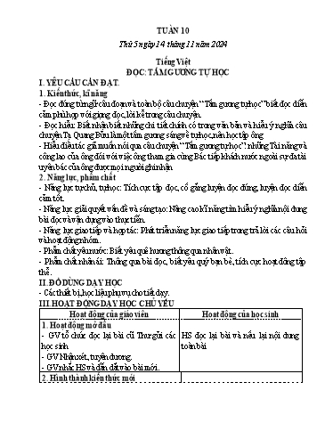 Kế hoạch bài dạy Lớp 5 - Thứ 5+6, Tuần 10 Năm học 2024-2025 (Phan Thị Ánh Tuyết)