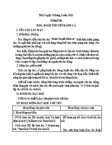 Kế hoạch bài dạy Lớp 5 - Thứ 5+6, Tuần 22 Năm học 2024-2025 (Phan Thị Huyền)