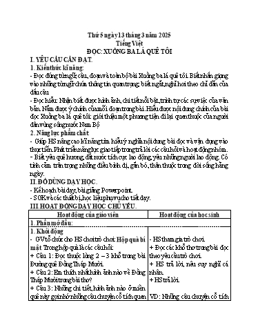 Kế hoạch bài dạy Lớp 5 - Thứ 5+6, Tuần 26 Năm học 2024-2025 (Phan Thị Huyền)