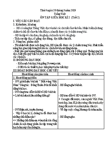 Kế hoạch bài dạy Lớp 5 - Thứ 5+6, Tuần 27 Năm học 2024-2025 (Phan Thị Huyền)