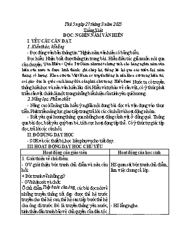 Kế hoạch bài dạy Lớp 5 - Thứ 5+6, Tuần 28 Năm học 2024-2025 (Phan Thị Huyền)