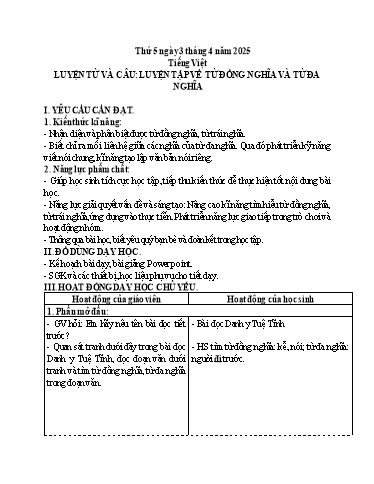 Kế hoạch bài dạy Lớp 5 - Thứ 5+6, Tuần 29 Năm học 2024-2025 (Phan Thị Huyền)
